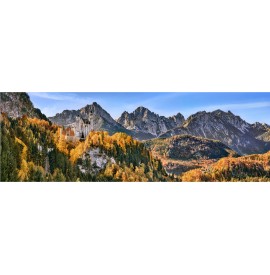 Bayern mit Eibsee - Bayern und Art Fine in Zugspitze. Wandbild Leinwand. Alpen